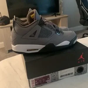 Air Jordan 4 Retro - Grey/Chrome (NEW w/box) Air Jordan Cool Gray Retro 4 2019 GS Size 7y 408452-007  main image 4